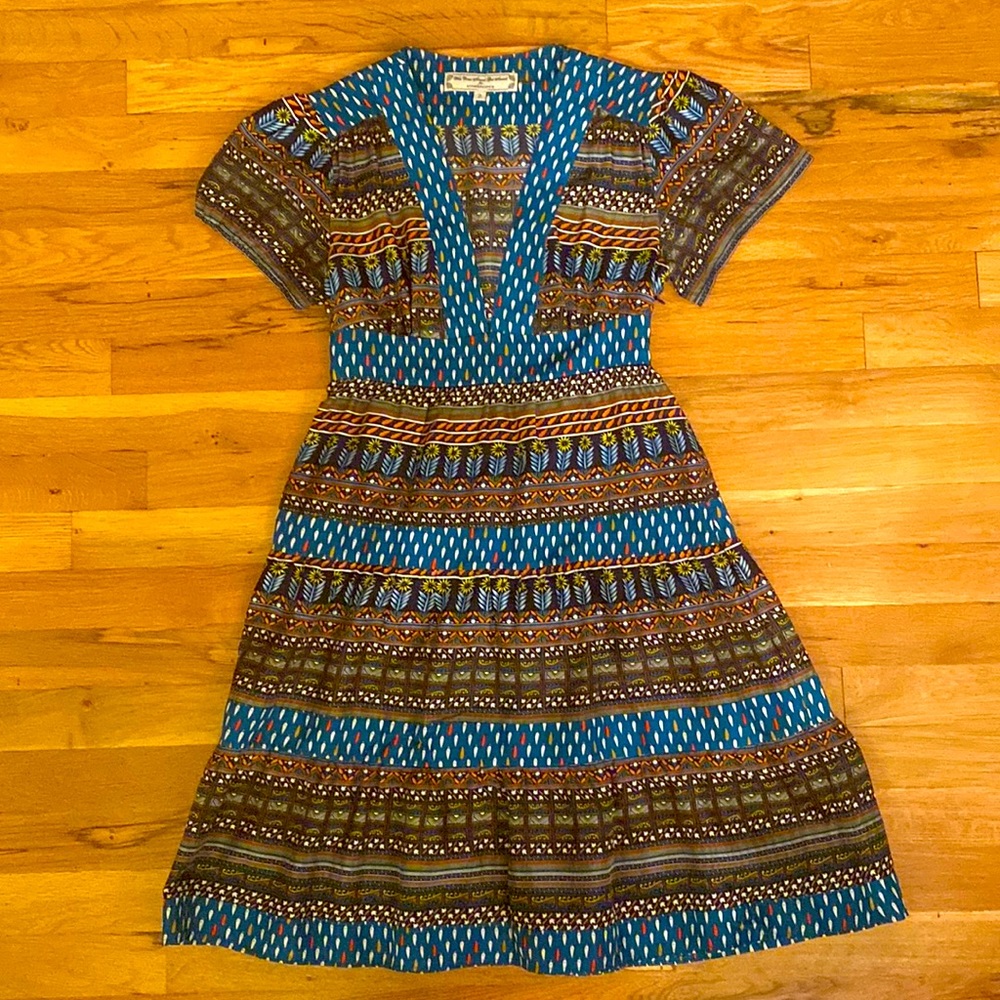 Anthropologie: What Comes Around Goes Around Silk Printed Dress